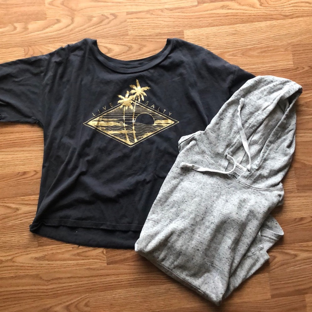 BUNDLE BABES! Salt Life T-Shirt w/ Grey SO Hoodie